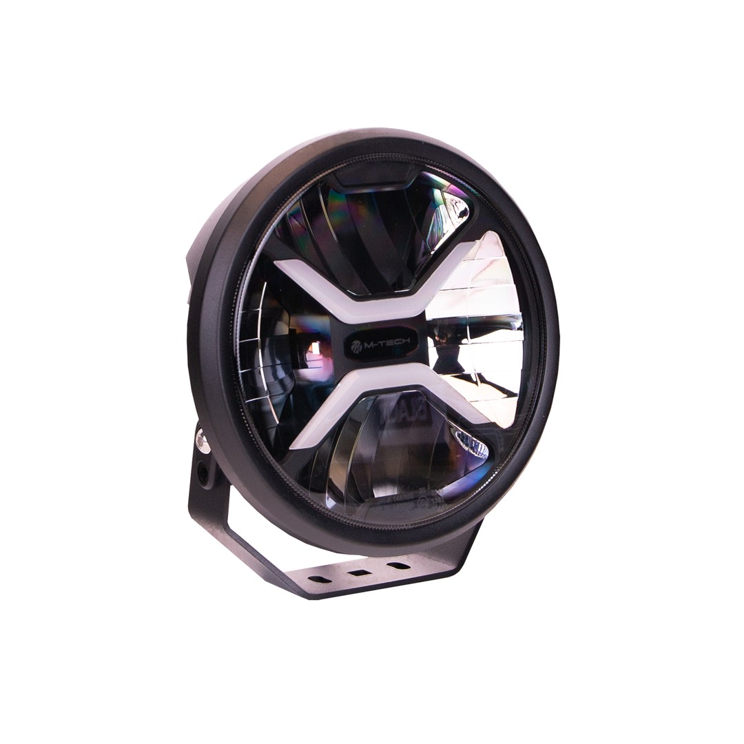 7" 80W 8 LED Spot Schijnwerper Zwart