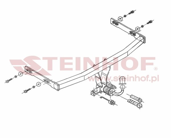 Trekhaak Seat Toledo 4D (Stella) 04/2000-2005
