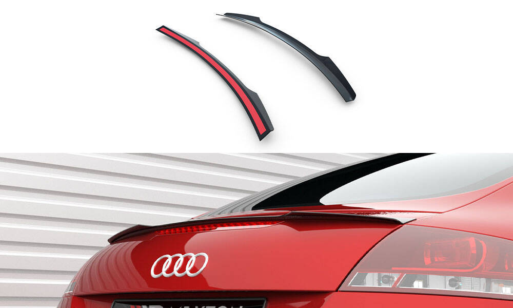 Spoilerkap Audi TT 8J Glanzend Zwart Maxton