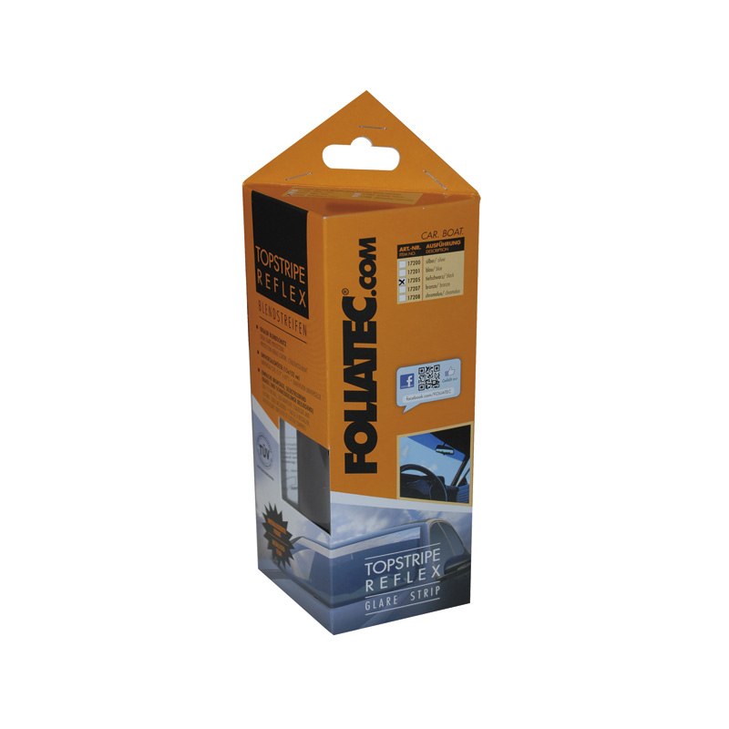 Foliatec Topstripe Reflex zonneband diepzwart (metalised) 15x152cm