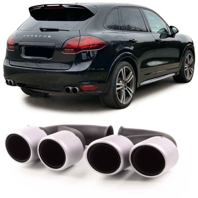 Exhaust tips Porsche Cayenne 958 92A Facelift GTS Look 14-17