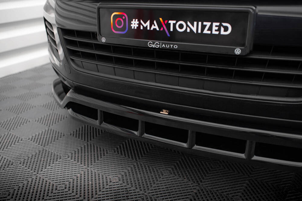 Voorspoiler Volkswagen Touareg Maxton Glans Zwart