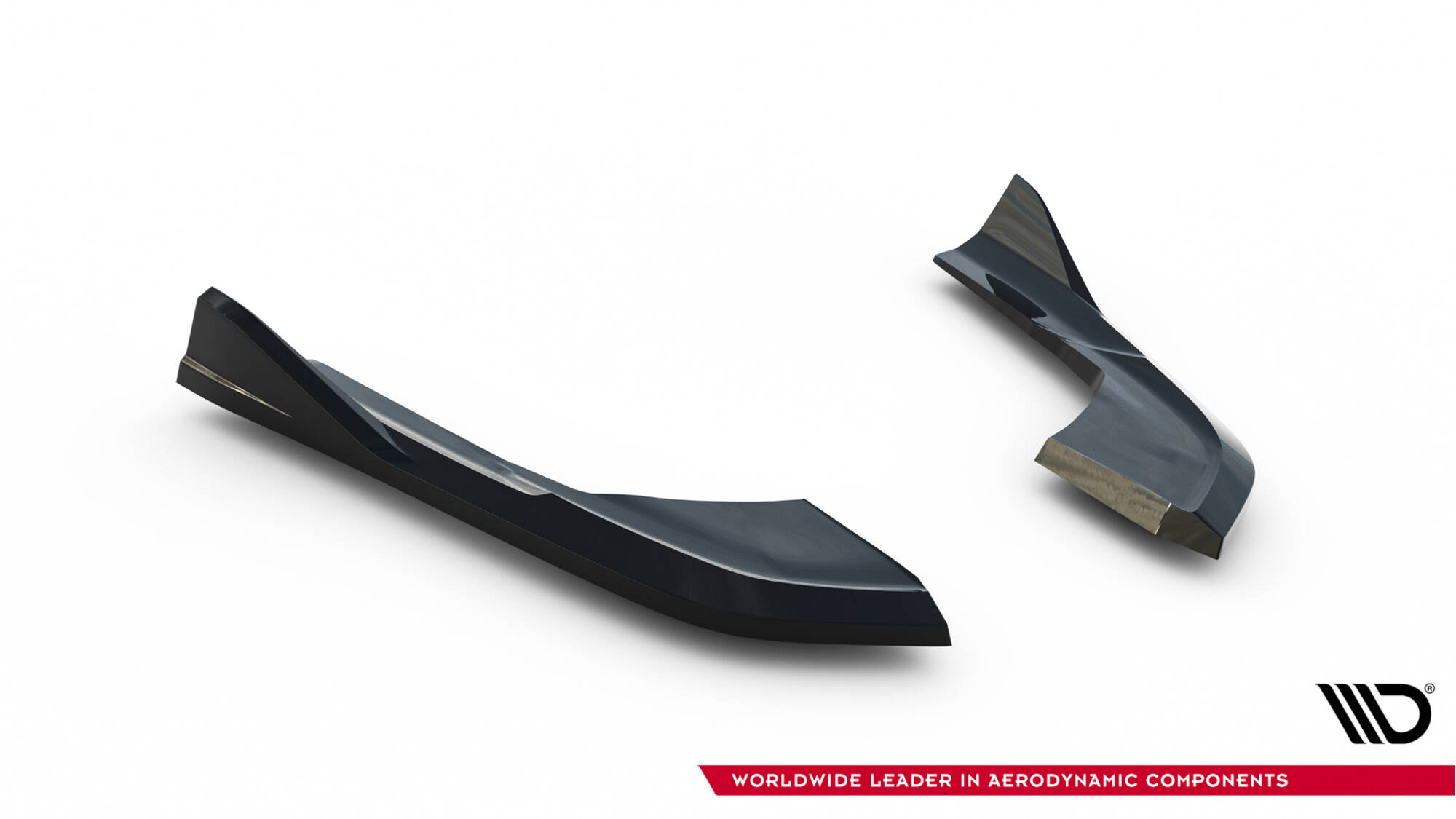 Achterzij Spoilers V.1 Audi A3 Sedan 8V Facelift Maxton Glanzend zwart