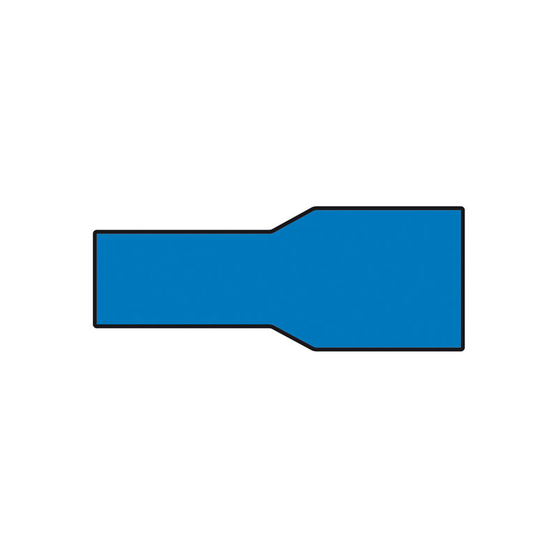Carpoint Vlakstekkerhuls 1542 Blauw 6.3x0.8mm 10-stuks