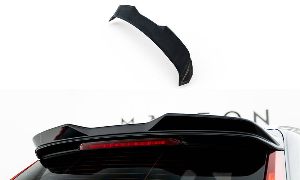 Spoiler Cap 3D Volvo XC60 MK2 Maxton Glanzend zwart