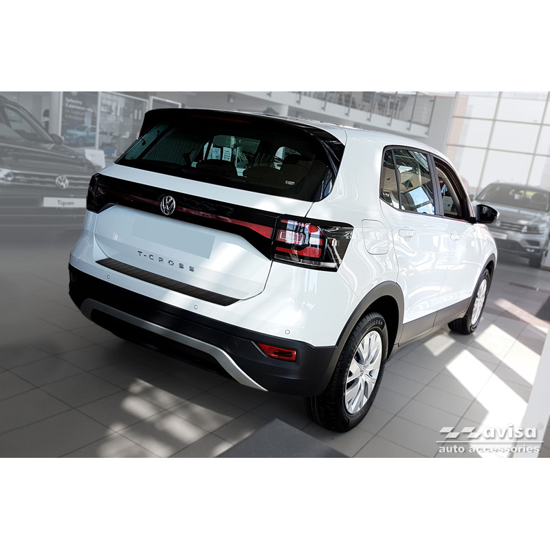 Matzwart RVS Achterbumperprotector  Volkswagen T-Cross 2019-2024 & FL 2024- 'Ribs'