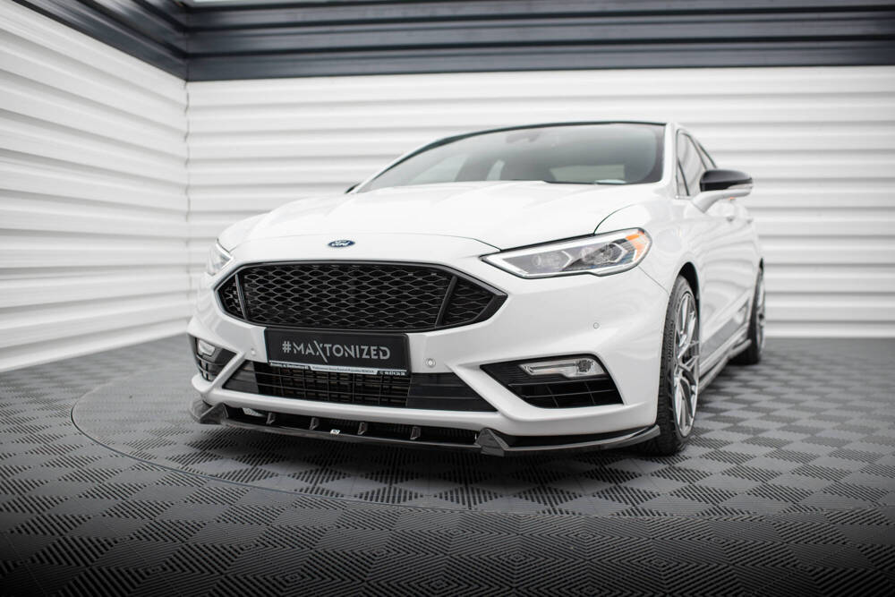 Voorspoiler Ford Mondeo Sport Facelift Maxton Glans Zwart