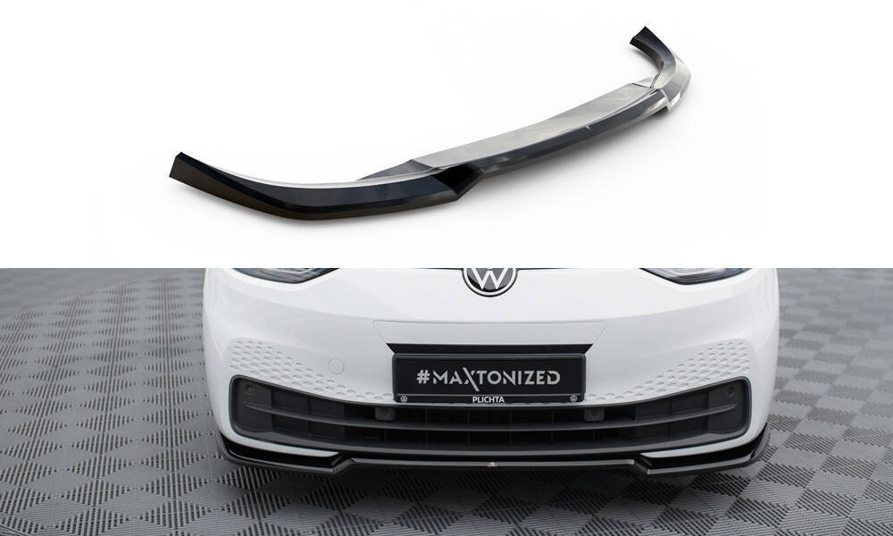Voorspoiler V.1 Volkswagen ID.3 Maxton Glans Zwart