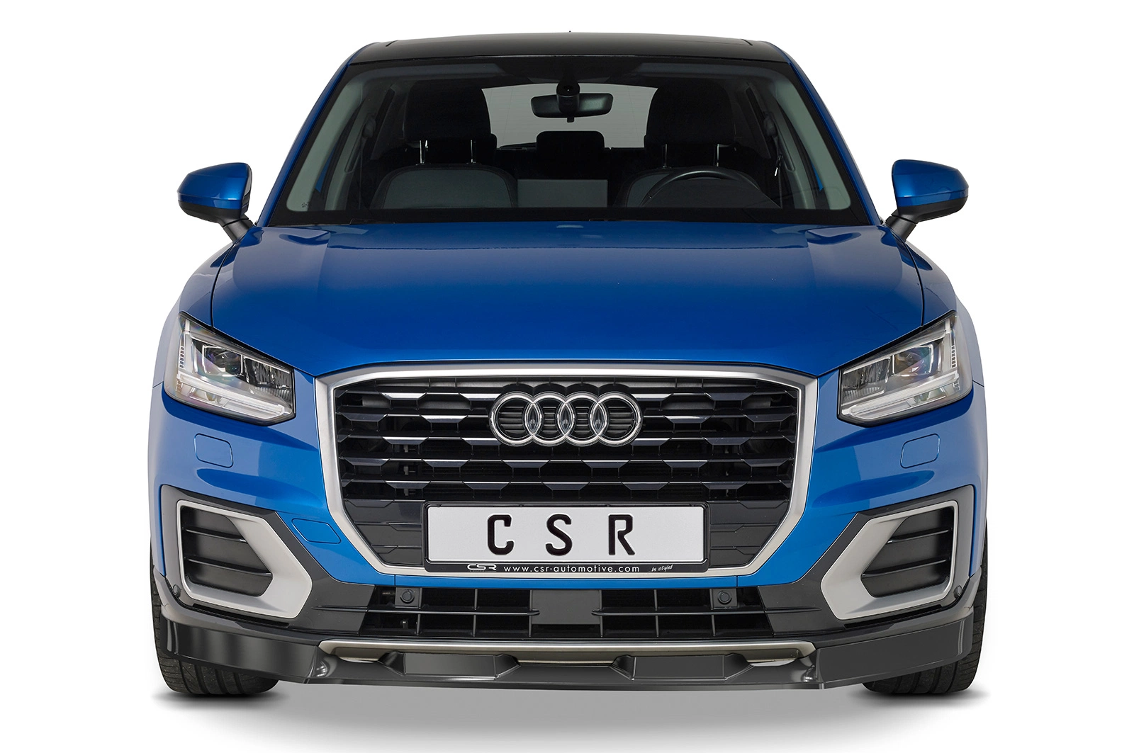 Voorspoiler Audi Q2 S-Line glans zwart – 2016–2020
