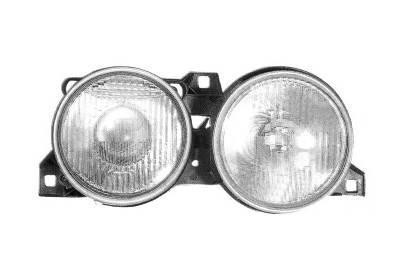 koplamp, H1+H1, rechts, 08/1988-BMW 3 serie E30, 1982-1990