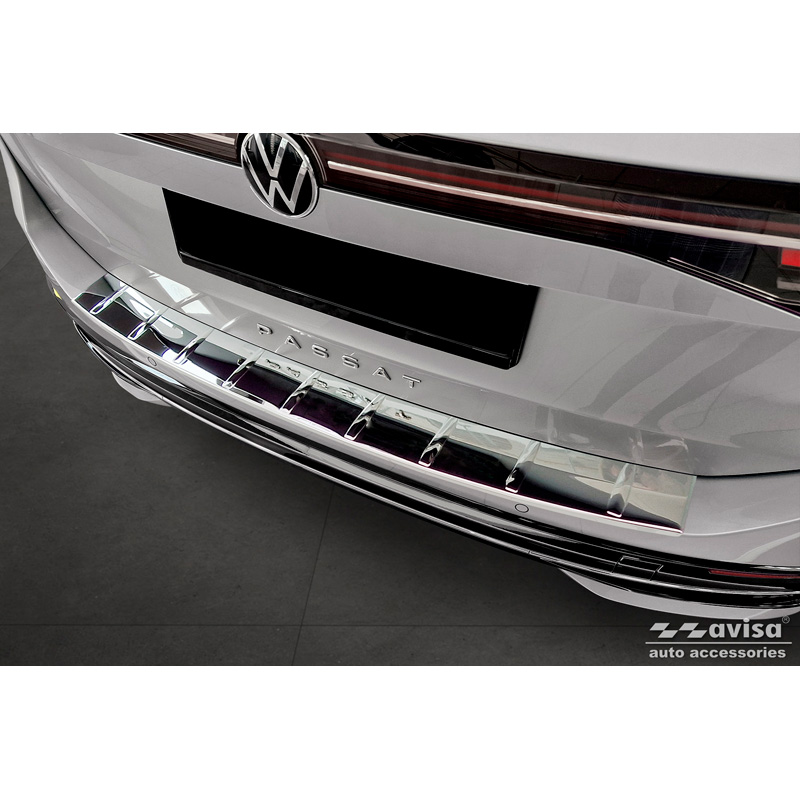 Chroom RVS Achterbumperprotector  Volkswagen Passat Variant (CJ5) 2023- 'Ribs'