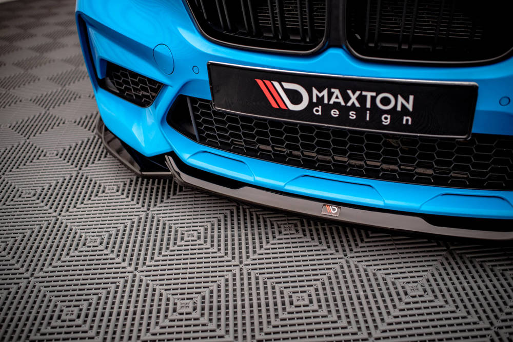 Voorspoiler V.1 BMW M2 F87 Competition Maxton Glans Zwart