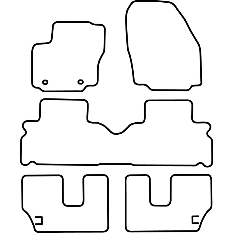 Automatten Velours  Ford S-Max 2006- (7 personen)