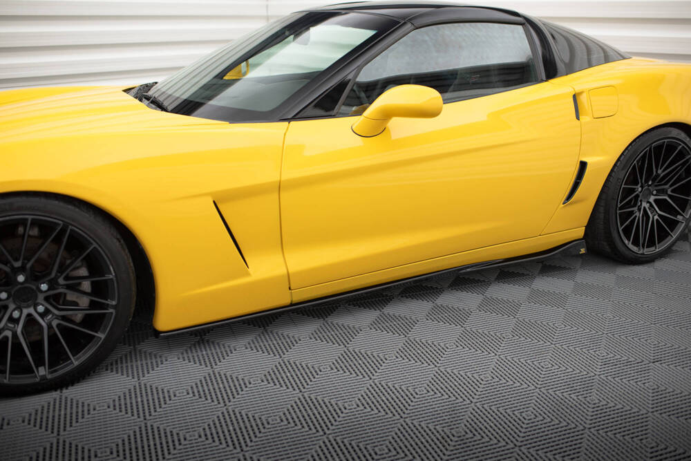Zijskirts Chevrolet Corvette C6 Maxton Glans Zwart