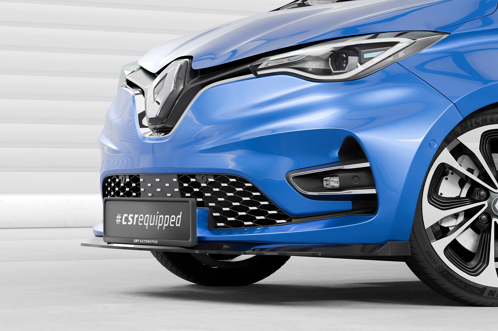 Voorspoiler Renault Zoe (Facelift) glans zwart – CSR Automotive