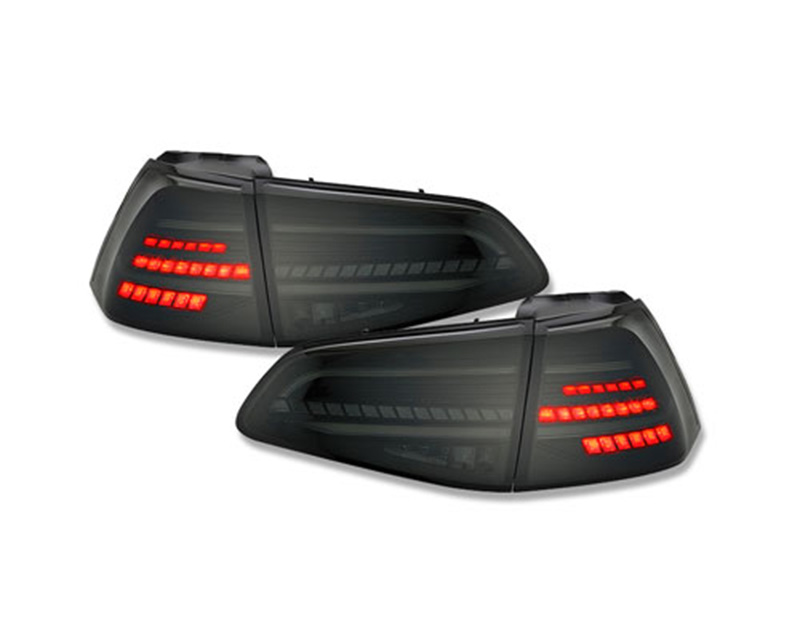 Taillights VW Golf VII red/Smoke Lightbar