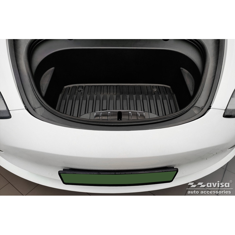 Staal Voorste (Frunk) Kofferbak beschermlijst  Tesla Model 3 2019-2023 - Zwart