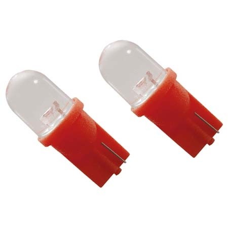Lamp T10 rood 5W spot 2st.