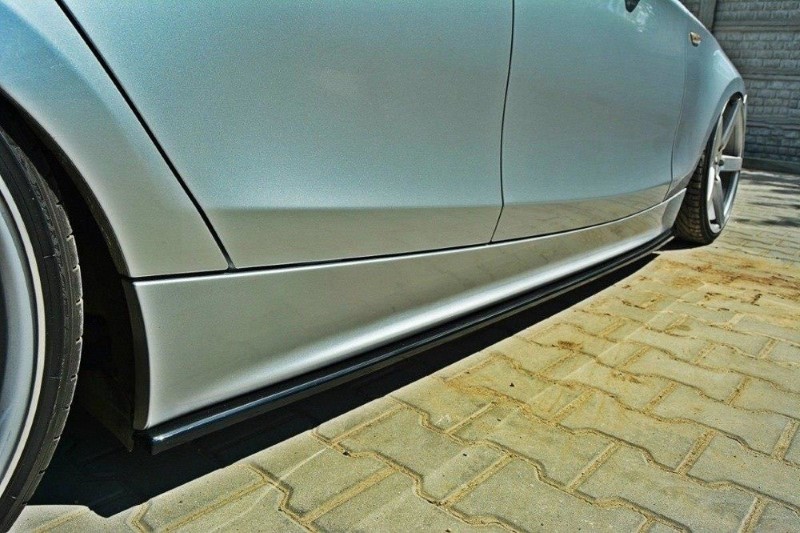 Zijskirts Diffusers BMW 1 E87 Glanzend Zwart