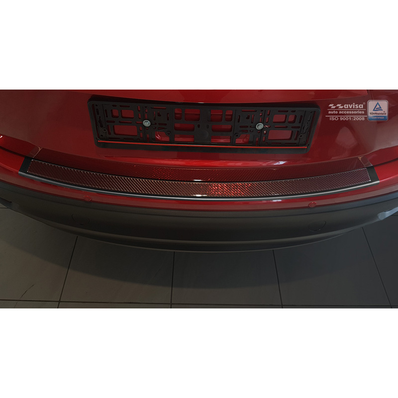 RVS Achterbumperprotector 'Deluxe' Mazda CX-5 2014- Zwart/Rood-Z
