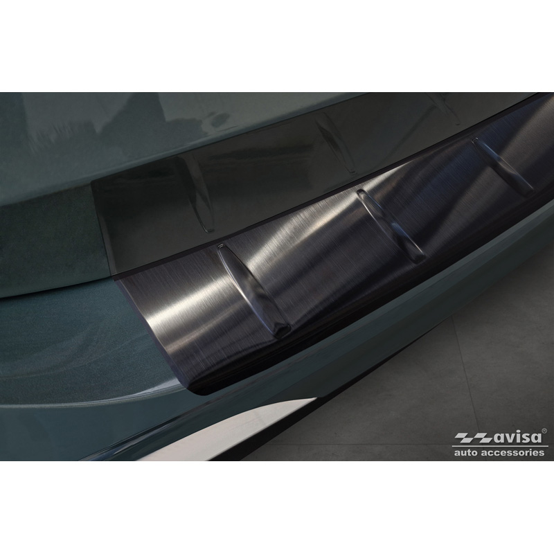 Zwart RVS Achterbumperprotector  Volkswagen Tiguan (CT1) 2024- 'Ribs'