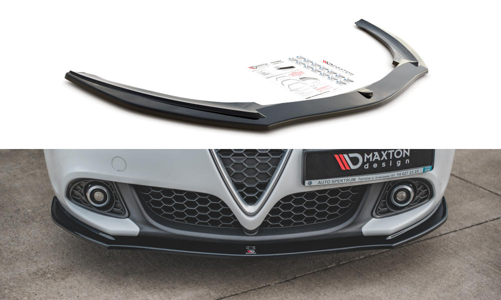 Voorspoiler Alfa Romeo Giulietta Facelift Glanzend Zwart V.2