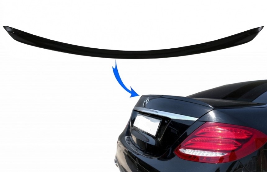 Achterklep Spoiler Mercedes E-Class W213 Mat Zwart