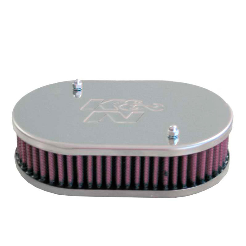 K&N carburateur luchtfilter ovaal klein  Solex/Mikuni Solex 32 BISA, Weber 32 IBSH, Montagehoogte 47mm (56-9164)