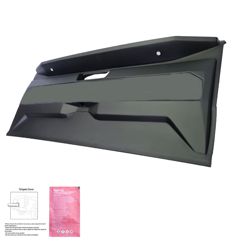 Achterklepcover  Ford Ranger T6/T7/T8 2012-2022 - Matzwart