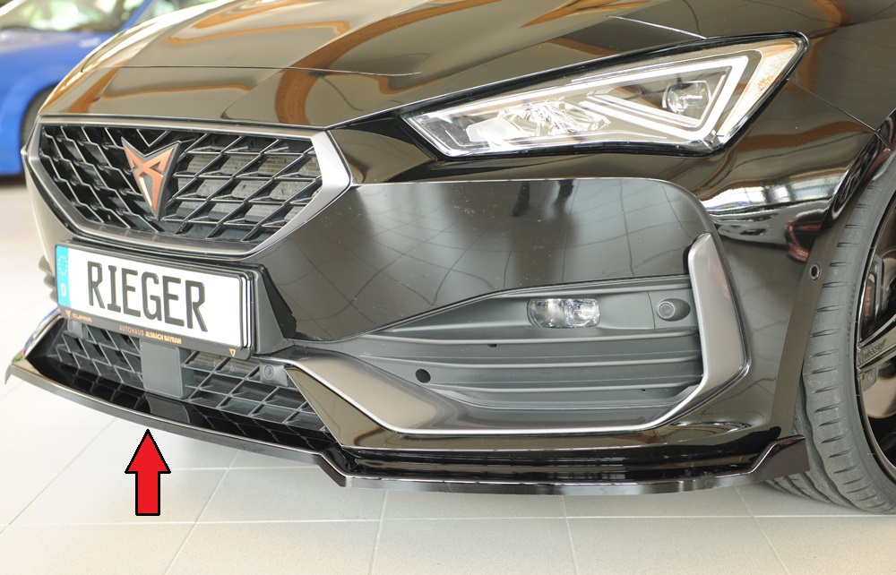 Voorspoiler Cupra Leon (KL): 09.20-06.2024 glans zwart