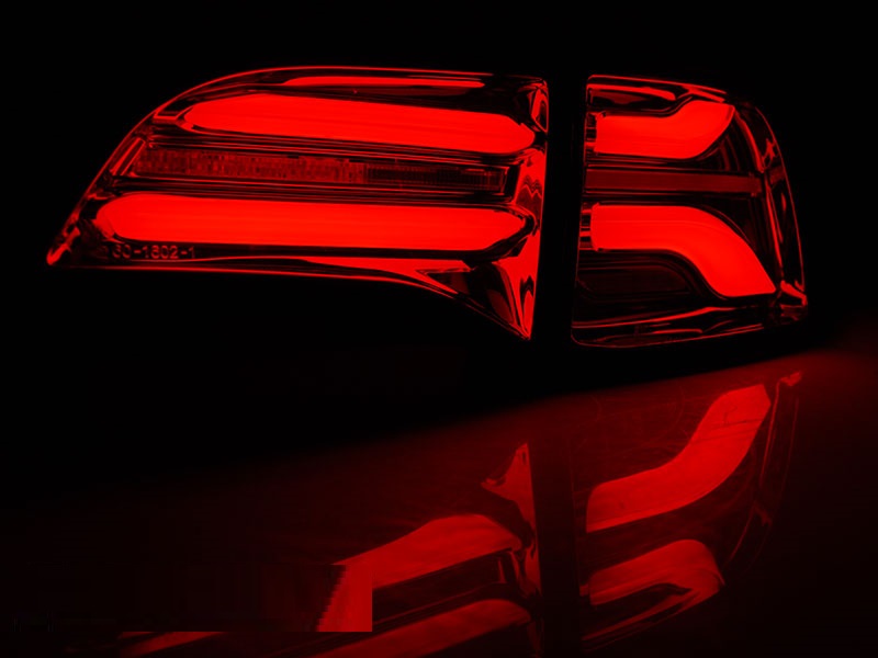 Achterlichten Tesla Model 3 LED Tube smoke/rood