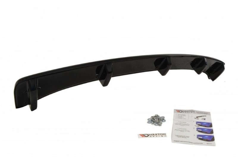 Centrale Achterspoiler Audi A5 S-Line 8T FL Coupe / Sportback (met een verticale bar) Glanzend Zwart