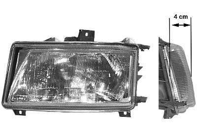 koplamp, type Valeo, H4, rechts,-07/1996 Seat Inca, 1995-2003