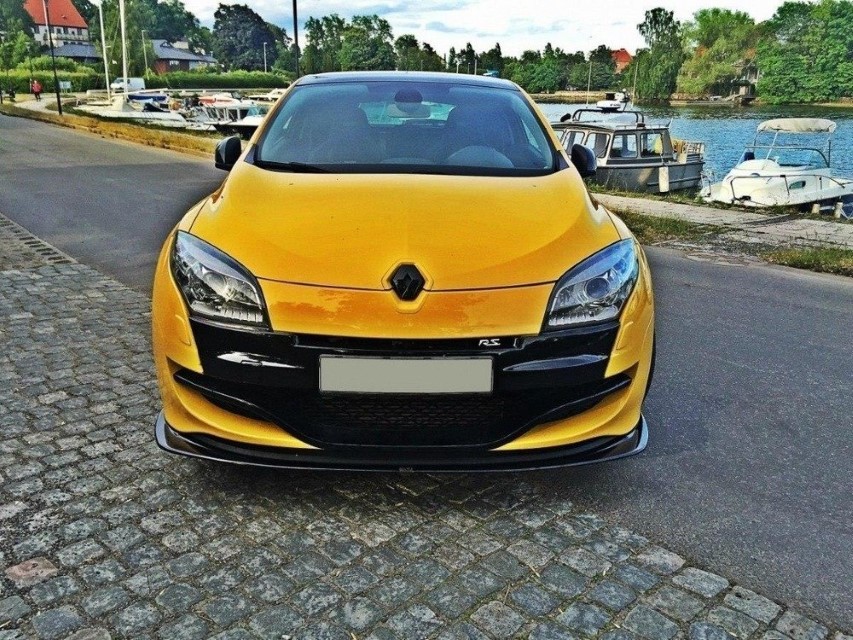 Voorspoiler Renault Megane 3 RS Maxton Design glans zwart V.2