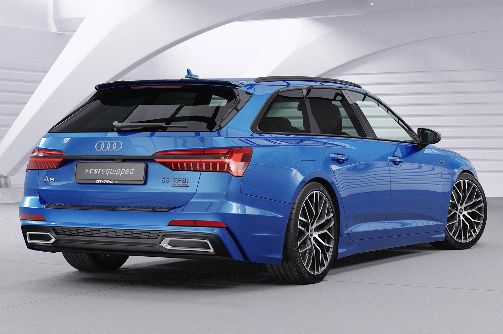 Achterspoiler Audi A6 C8 Typ 4K F2 Avant glans zwart 2018– van CSR Automotive