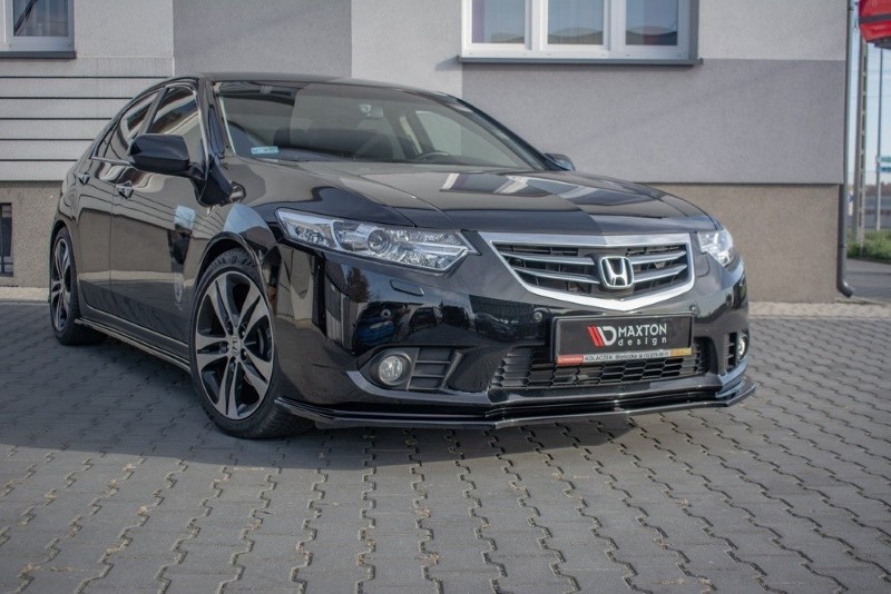 Voorspoiler Honda Accord VIII (CU Series) Facelift Glanzend Zwart