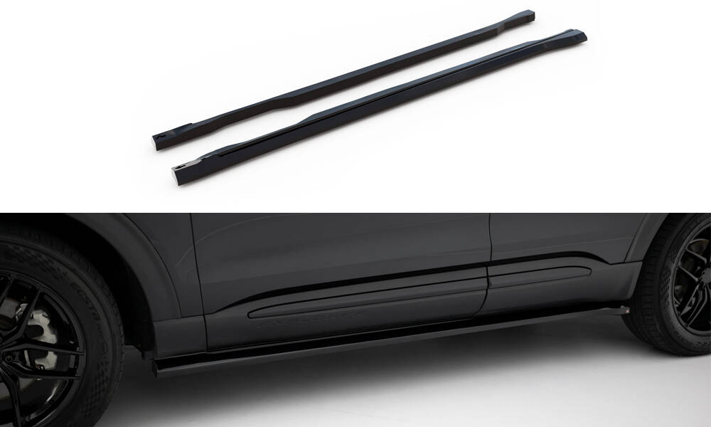 Zijskirts Ford Explorer XLT MK6 Maxton Glanzend zwart