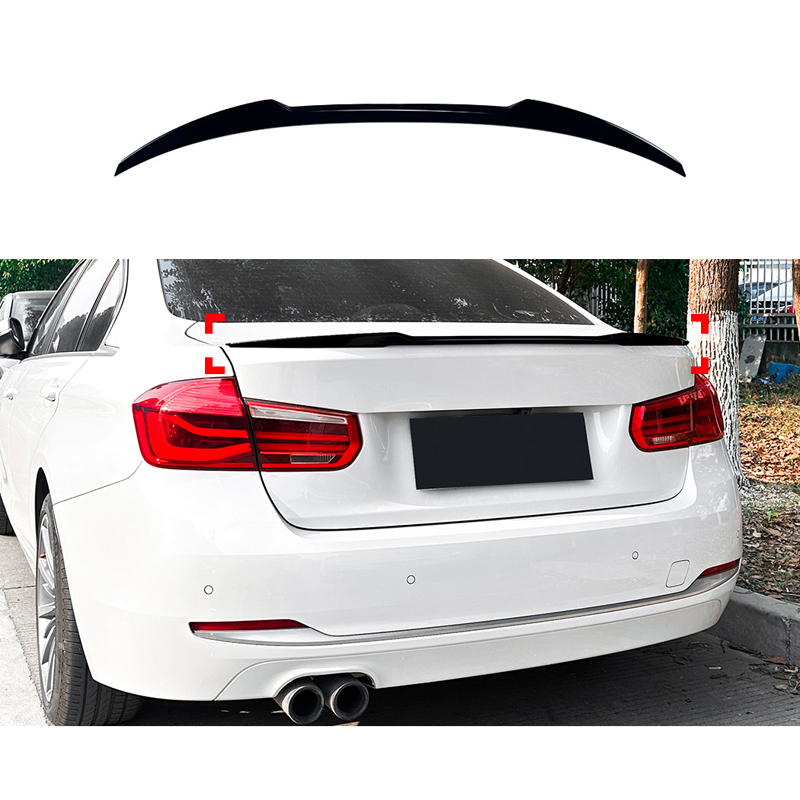 Achterspoiler  BMW 3-Serie F30 Sedan 2012-2019 (ABS Glanzend zwart)