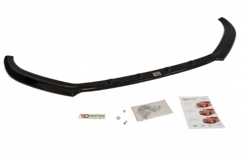 Voorspoiler Audi A1 8X glans zwart