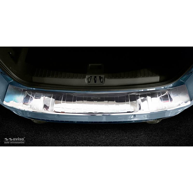 Chroom RVS Achterbumperprotector  Ford Kuga II 2013-2019 'Ribs'