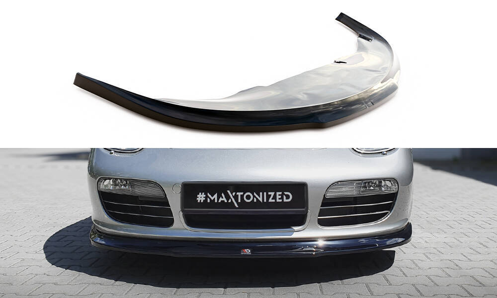Voorspoiler Porsche Boxster 987 Maxton Glans Zwart
