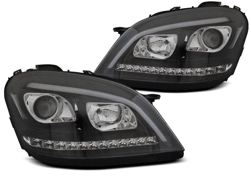 Headlights Mercedes M-klasse W164 05-08 Devil eyes black