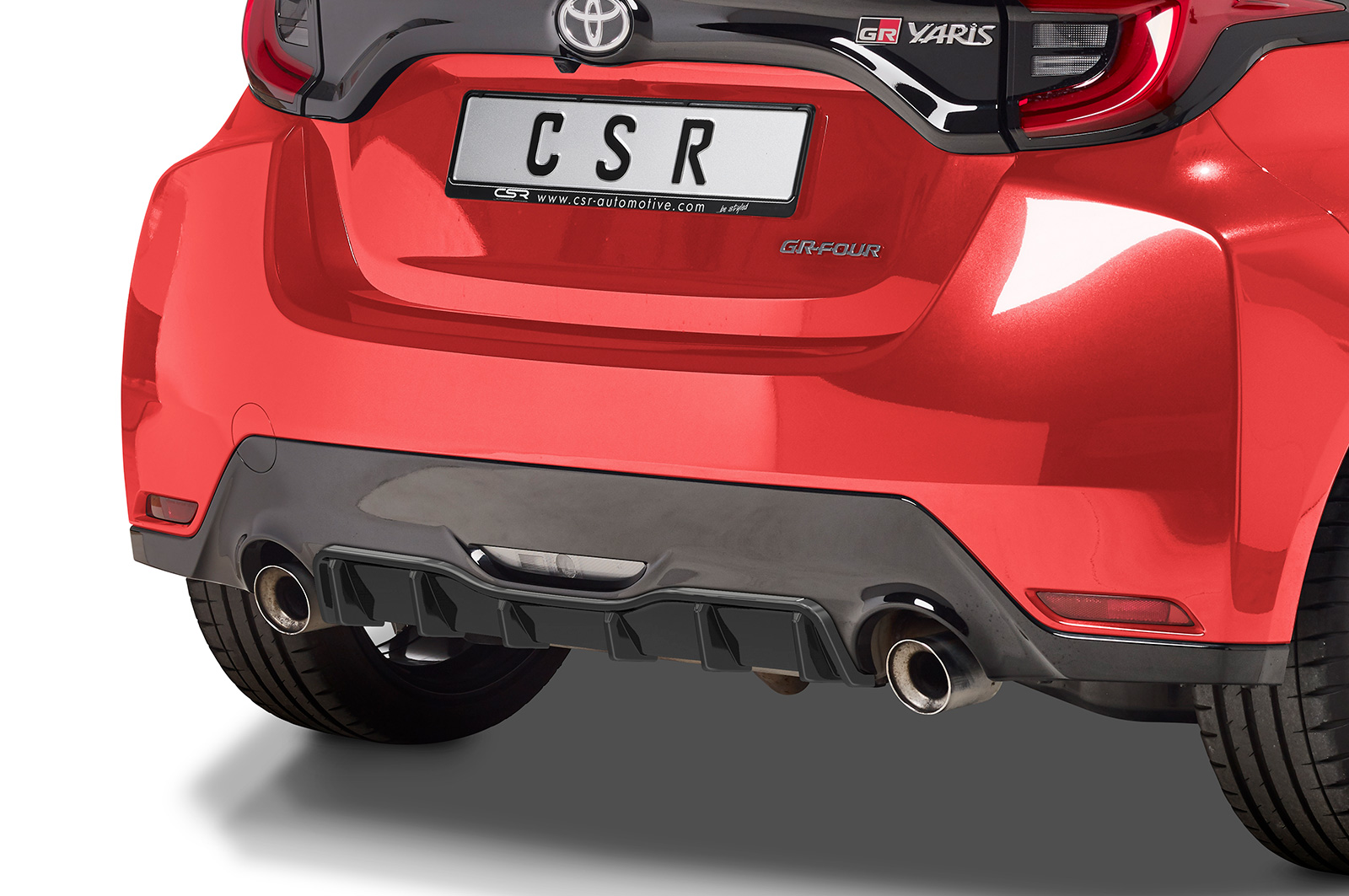 Achter aanzet Toyota GR Yaris (XP21) CSR glans Zwart