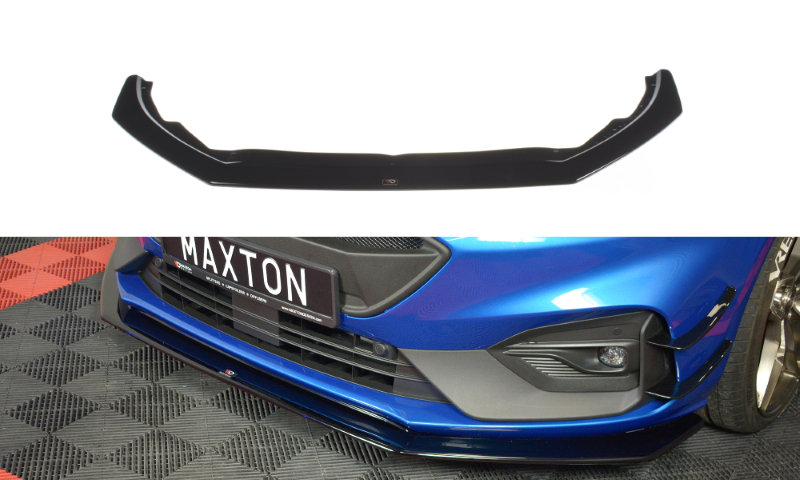 Voorspoiler Ford Focus ST / ST-Line Mk4 V.6 Glanzend Zwart