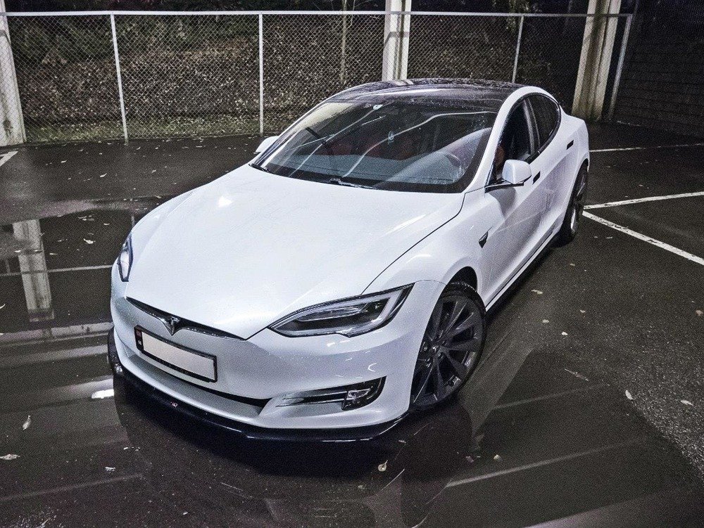 Zijskirts Tesla Model S Facelift Gloss-Black