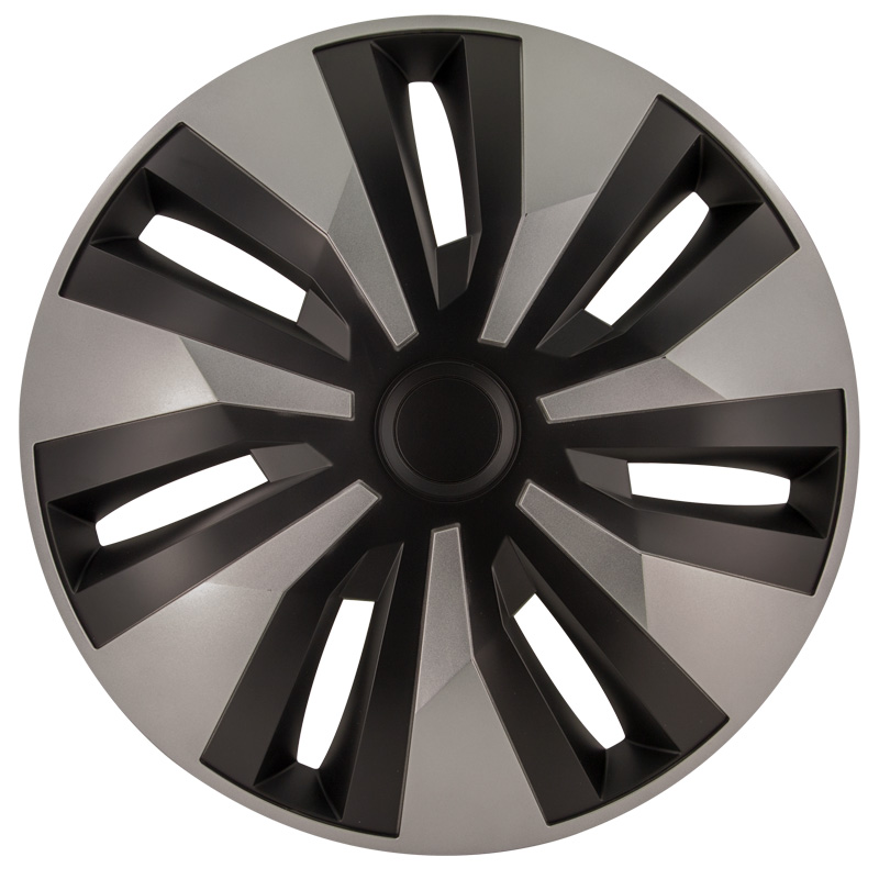 4-Delige Wieldoppenset Orion-VAN 15-inch zilver/zwart (bol)