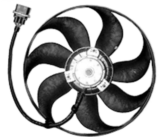 Radiator FAN COMPLEET IBIZA/LEON 00-09 350mm AROSA/CORDOBA/TOLED