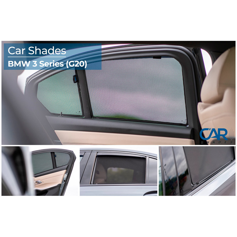 Set Car Shades (achterportieren)  BMW 3-Serie G20 Sedan 2019- (4-delig)