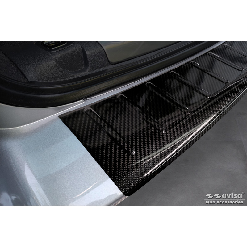 Echt 3D Carbon Achterbumperprotector  Peugeot 508 I SW 2011-2014 & Facelift 2014-2018 'Ribs'