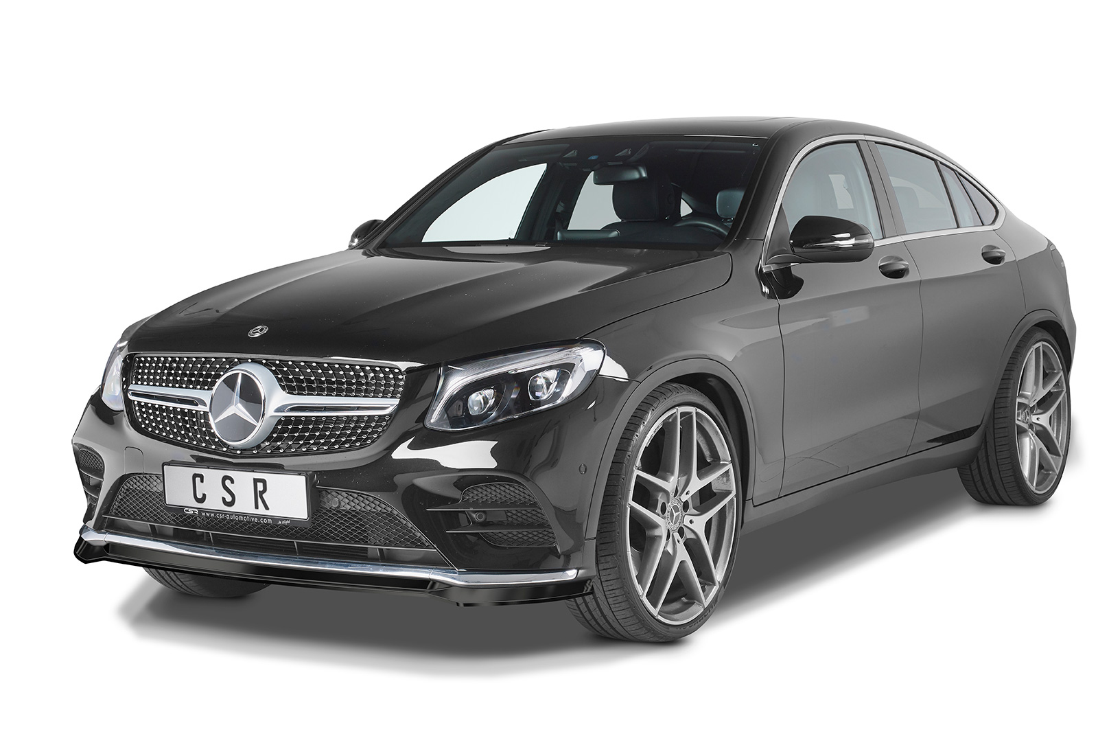 Voorspoiler Mercedes Benz GLC C253 CSR Glans Zwart